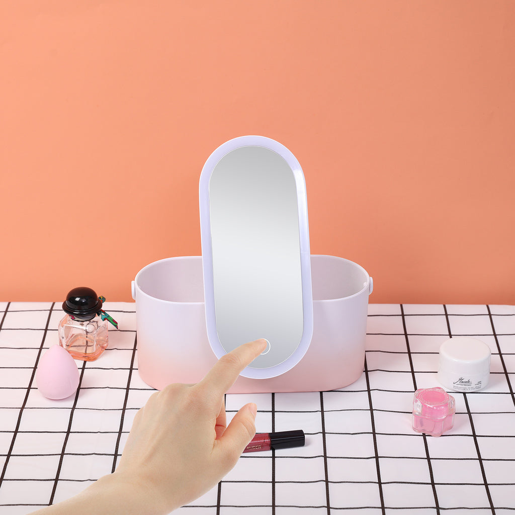 GlowCase™ LED Travel Makeup Mirror