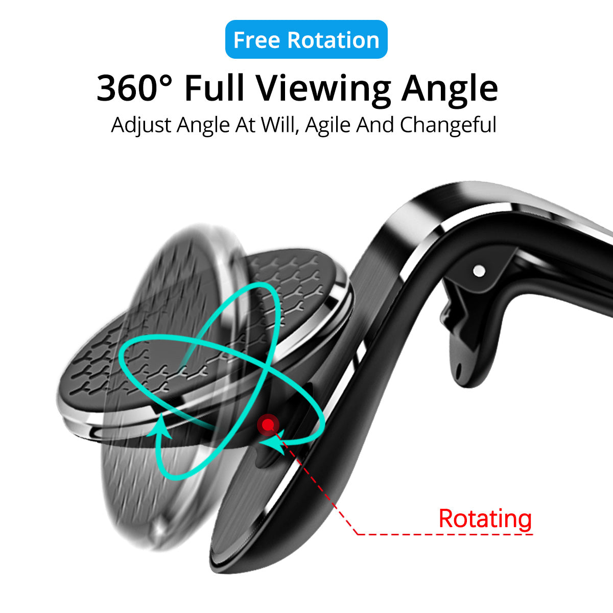 MagnaMount™ 360° Magnetic Car Phone Holder